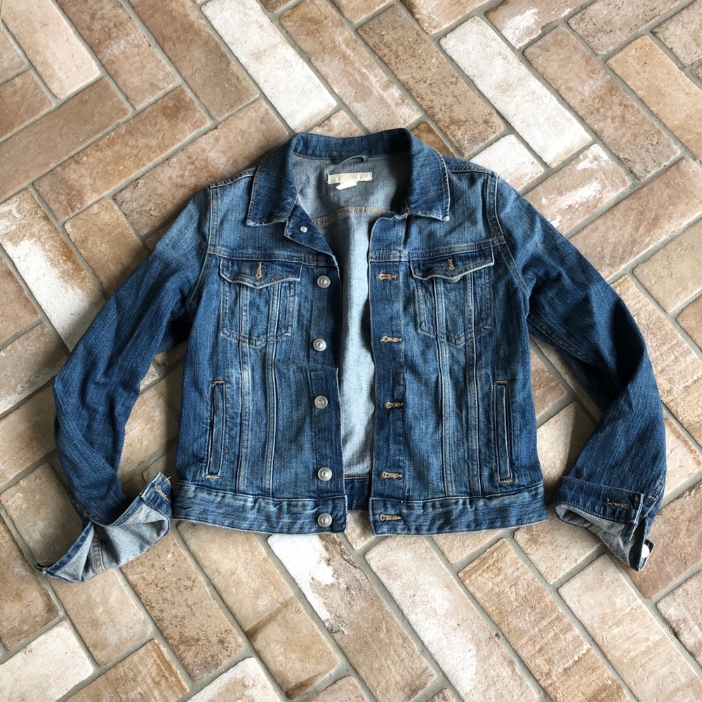 Cropped jean jacket